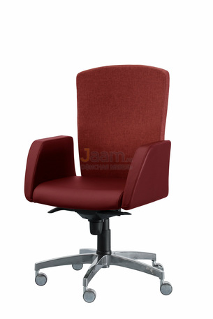 Кресло Сигма/Д комбиниров. кожа нестандарт/база алюминий