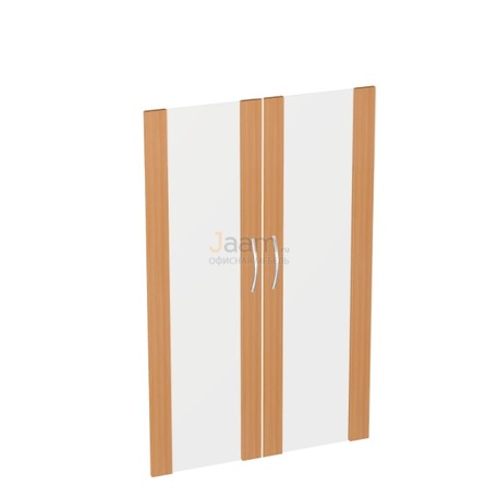 Мебель для персонала Дверь стеклянная средняя в рамке ЛДСП (комплект) Э-52.0