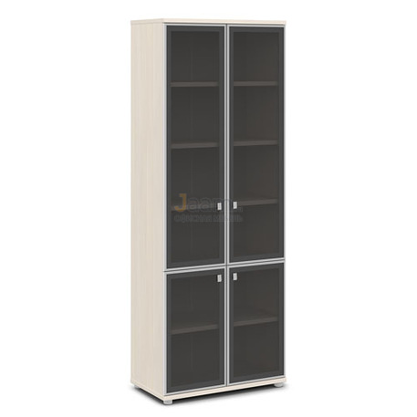 Мебель для персонала Шкаф со стеклом в алюминиевом профиле V-612