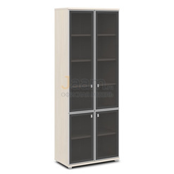 Мебель для персонала Шкаф со стеклом в алюминиевом профиле V-612