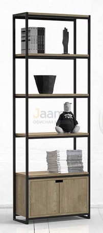 Мебель для персонала Стеллаж высокий с ящиком METALFRAME OAK 4