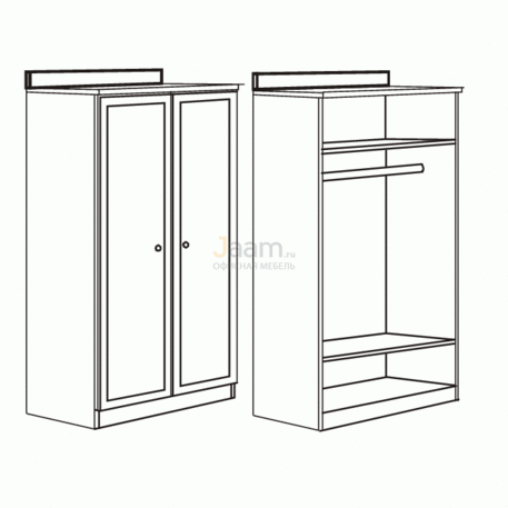 Мебель для гостиниц Гардероб с воротником R6801V