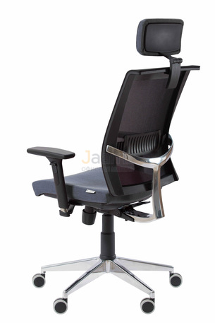 Кресло Плаза/П/П Ткань кат. 1 с подголов./база алюминий