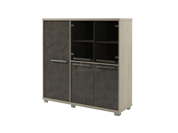 Кабинет руководителя Офисный шкаф трёхсекционный Z-33-01 левый