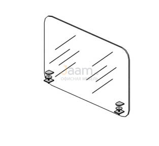 Мебель для персонала Экран-перегородка АКРИЛ с креплением к металлокаркасу RP-63.2