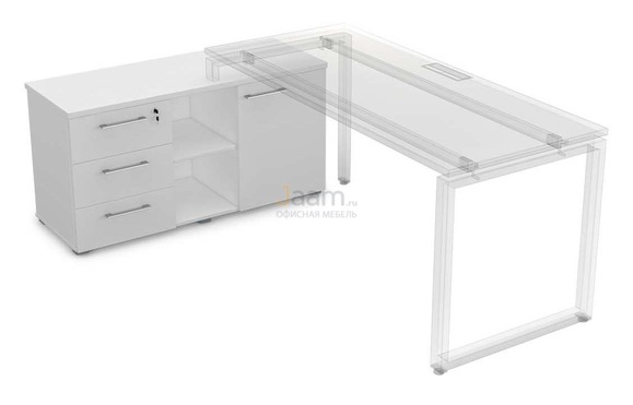 Кабинет руководителя Офисная тумба с 3-мя ящиками и дверкой 9НТ.006