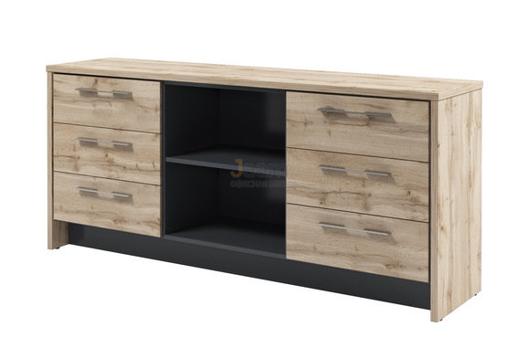 Кабинет руководителя Офисная тумба с нишей и 6 ящиками Т-13-03