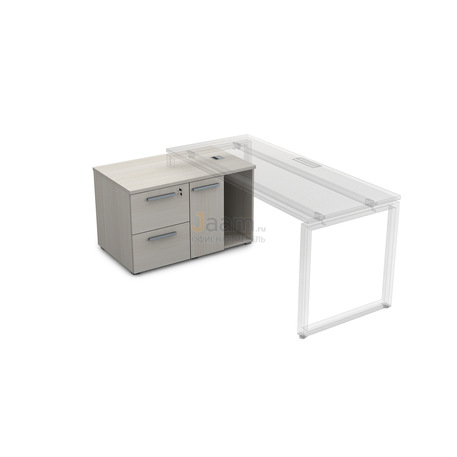 Мебель для персонала Офисная тумба с 2-мя ящиками и дверкой 9Т.010