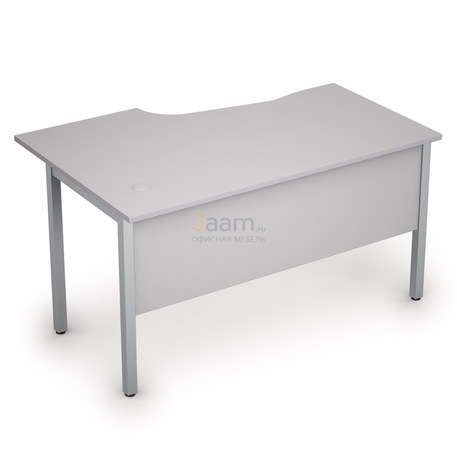 Мебель для персонала Стол криволинейный на металлических опорах правый 2МД.123
