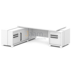 Кабинет руководителя Стол руководителя с греденцией и тумбой L-120пр/л