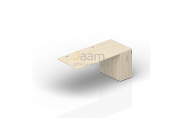 Мебель для персонала Стол с приставным шкафом Tower (2 громмета) ETPG148T072