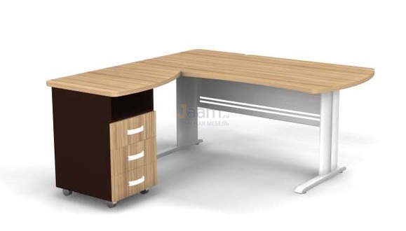 Мебель для персонала Угловое рабочее место на L-обр. каркасе левое B199/1