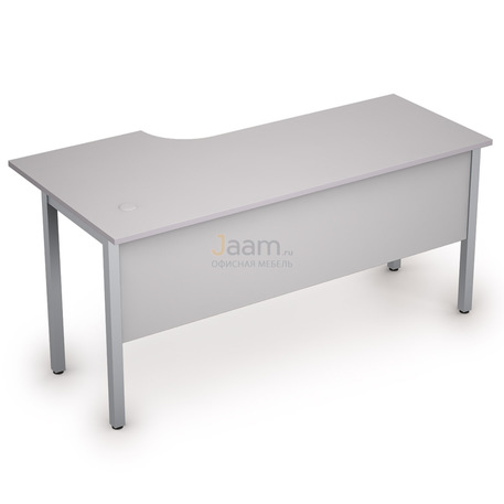 Мебель для персонала Стол криволинейный на металлических опорах правый 2МД.146