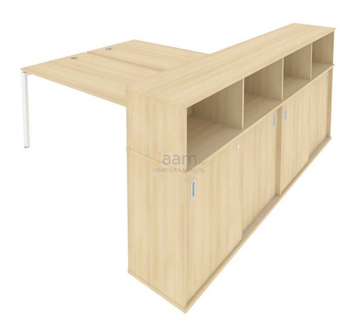 Мебель для персонала Рабочая станция с опорным шкафом-купе Б.РС-СШК-4.5