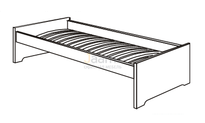 Мебель для гостиниц Кровать на металлическом основании R5528