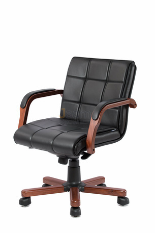 Кресло Верона/Д кожа LUX стандарт/база дерево