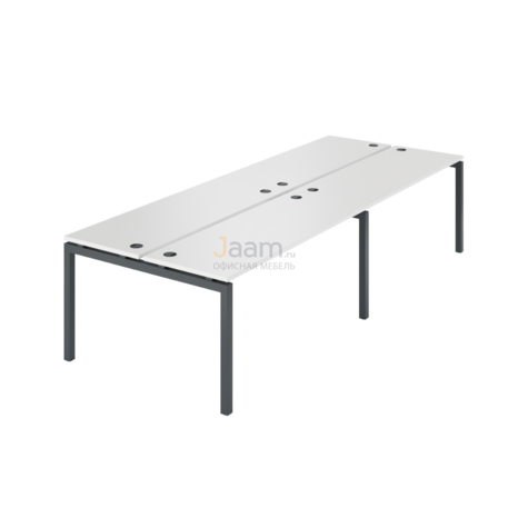 Мебель для персонала Бенч двойной на 4 рабочих места АМБ-004.60-4