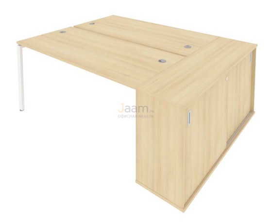 Мебель для персонала Рабочая станция с опорным шкафом-купе Б.РС-СШК-1.4