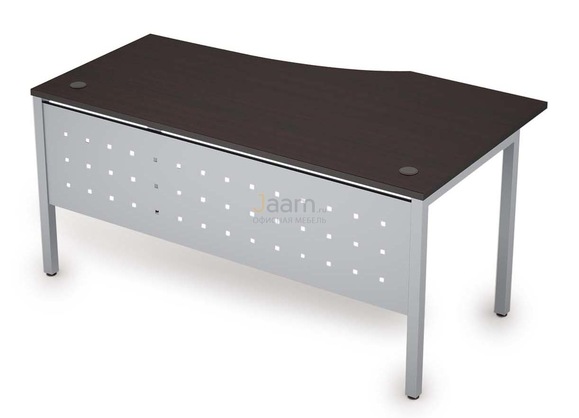 Мебель для персонала Стол криволинейный с экраном из металла левый 6МК.020