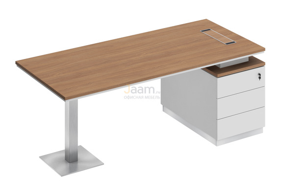 Кабинет руководителя Стол на опорной тумбе правый СИ 104пр