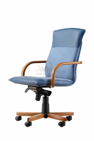 Кресло Берлин/Д Кожа нестандартная/база дерево