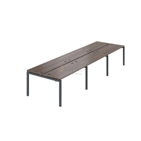 Мебель для персонала Бенч двойной на 6 рабочих мест АМБ-003.60-6