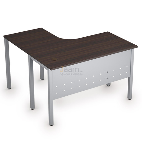 Мебель для персонала Стол криволинейный на металлических опорах правый 2МК.129