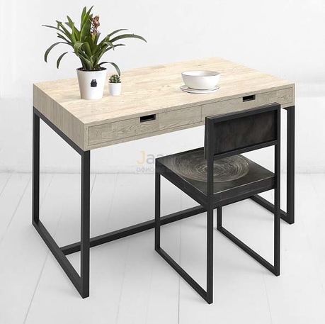 Мебель для персонала Стол рабочий METALFRAME с ящиком OAK