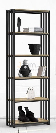 Мебель для персонала Стеллаж средний с верт.орг. METALFRAME OAK 3