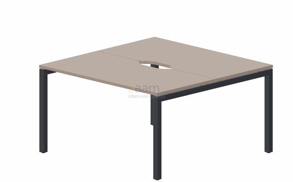 Мебель для персонала Составной стол на 2 рабочих места PEN2TV147 (2 эргономичных выреза)