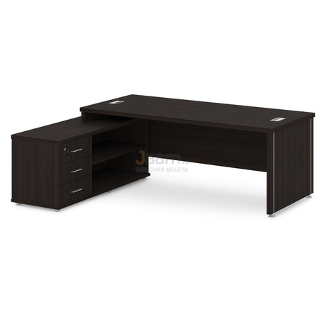 Кабинет руководителя Стол руководителя на опорной тумб левый S-121 л