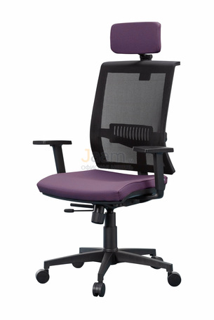 Кресло Плаза/П/П Ткань кат. 1 с подголов./база черный пластик