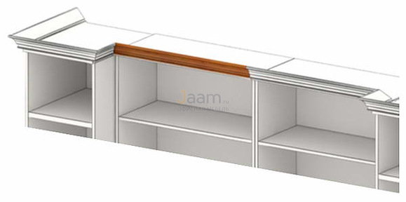 Кабинет руководителя Карниз ПК-ВР-КР138х8П