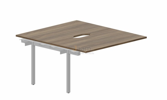 Мебель для персонала Составной стол на 2 рабочих места PEN2TPV148 - (2 эргономичных выреза) приставной элемент