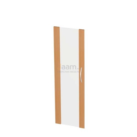 Мебель для персонала Дверь стеклянная средняя в рамке ЛДСП левая Э-52.0 Л