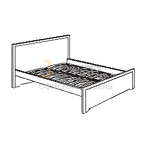 Мебель для гостиниц Кровать на металлическом основании R6512