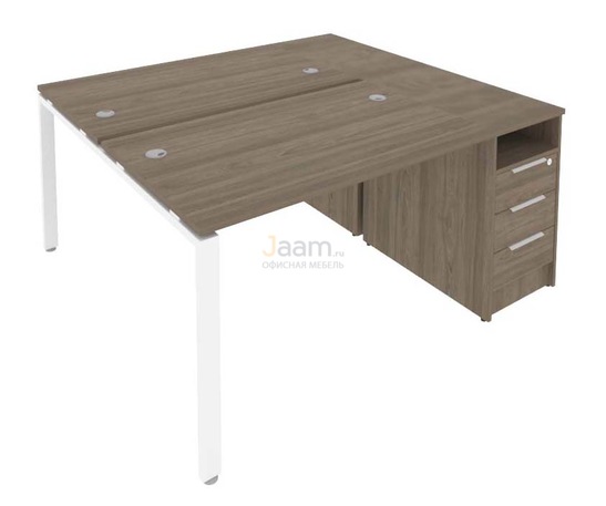 Мебель для персонала Рабочая станция с опорной тумбой Б.РС-СТП-2.2