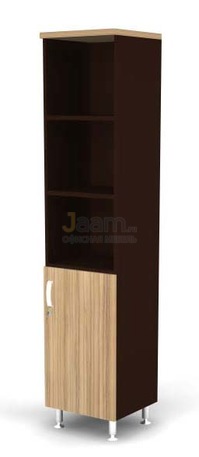 Мебель для персонала Стеллаж полуоткрытый 5-ур., глухая R-дверь BR81.0503