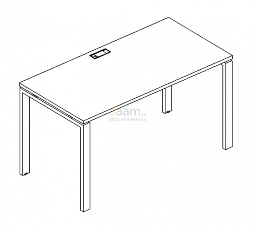 Мебель для персонала Стол письменный на металлокаркасе UNO Б1 015 БП
