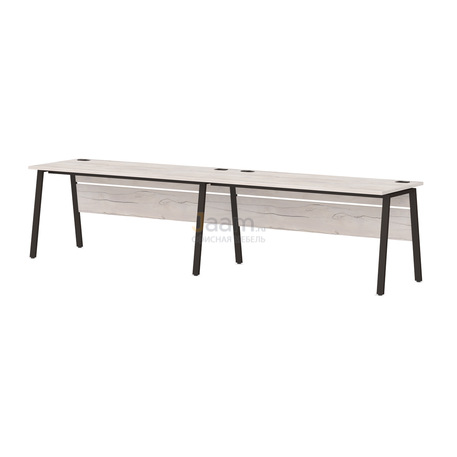 Мебель для персонала Линейный кластер на 2 рабочих места на металлокаркасе Т-148