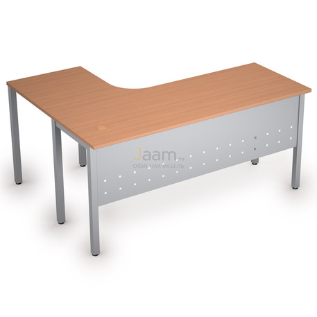 Мебель для персонала Стол криволинейный на металлических опорах правый 2МК.133