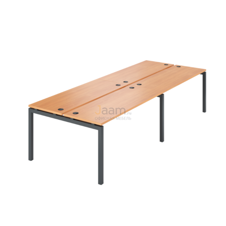 Мебель для персонала Бенч двойной на 4 рабочих места АМБ-004.60-4