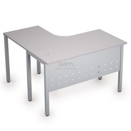 Мебель для персонала Стол криволинейный на металлических опорах правый 2МК.129