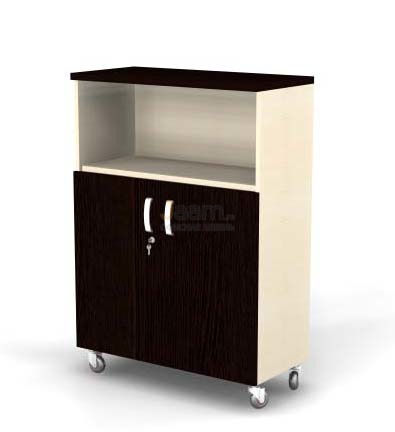 Мебель для персонала Шкаф мобильный комбинированный, полуоткрытый BR82.0343