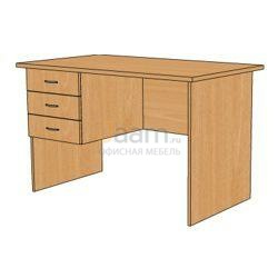 Мебель для персонала Стол письменный с 3 ящ. СФ213