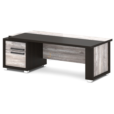 Кабинет руководителя Стол руководителя с одной тумбой L-115пр/л