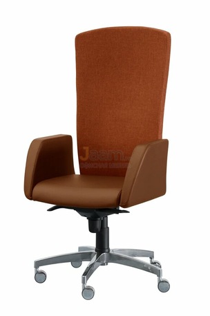 Кресло Сигма/П комбиниров. кожа стандарт/база алюминий