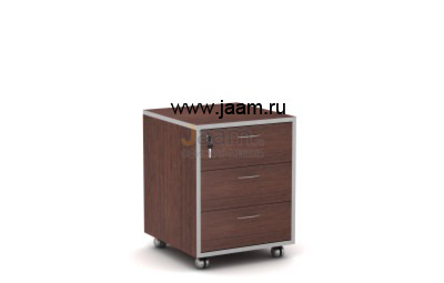 Мебель для персонала Офисная тумба подкаткая 3 ящика с центр. замком 25106