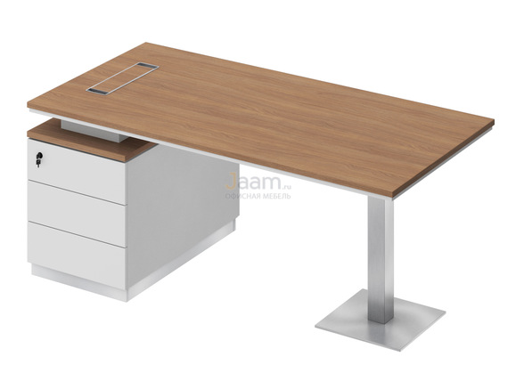 Кабинет руководителя Стол на опорной тумбе левый СИ 103л