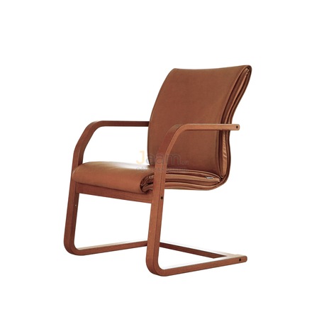 Кресло Лондон/В Кожа нестандартная/база дерево